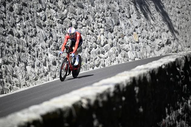 Norwegian Tobias Foss of Netcompany-INEOS pictured during the stage 16 of the 2026 Tour de France cycling race, an individual Time Trial stage of 26km from Evian-les-Bains to Thonon-les-Bains, on Tuesday 21 July 2026. The 113th edition of the Tour de France starts on Saturday 4 July in Barcelona, Spain, and will finish in Paris, France on the 26th of July. JASPERxJACOBS  x181679918x