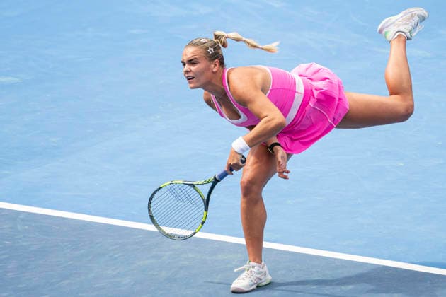 The Livesport Prague Open women s tennis tournament, in Prague, Czech Republic, on July 21, 2026. Sara Bejlek from Czech Republic, pictured, faces Anna Blinkova from Russia. (CTKxPhoto MichalxKamaryt) CTKPhotoP2026072105385  CTKPhotoP2026072105385