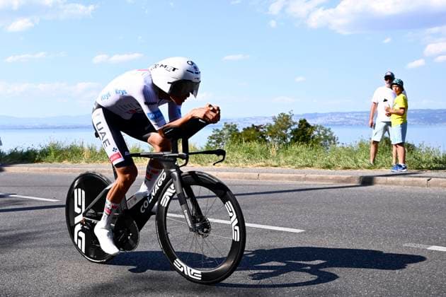 Tour de France 2026 Stage 16 THONON-LES-BAINS, FRANCE - JULY 21 : Del Toro Isaac (MEX) of UAE Team Emirates - XRG during stage 16 of the 113rd edition of Tour de France an UCI World Tour 2.UWT Individual Time Trial stage for Men Elite of 26 km with start in Evian-les-Bains and finish in Thonon-les-Bains on July 21, 2026 in Thonon-les-Bains, France, 21 07 2026 Thonon-les-Bains France  Copyright: xGvgx