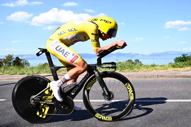 Tour de France 2026 Stage 16 THONON-LES-BAINS, FRANCE - JULY 21 : Pogacar Tadej (SLO) of UAE Team Emirates - XRG during stage 16 of the 113rd edition of Tour de France an UCI World Tour 2.UWT Individual Time Trial stage for Men Elite of 26 km with start in Evian-les-Bains and finish in Thonon-les-Bains on July 21, 2026 in Thonon-les-Bains, France, 21 07 2026 Thonon-les-Bains France  Copyright: xGvgx