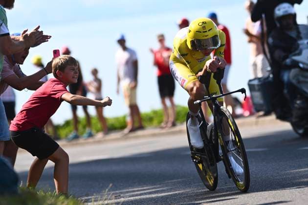 Tour de France 2026 Stage 16 THONON-LES-BAINS, FRANCE - JULY 21 : Pogacar Tadej (SLO) of UAE Team Emirates - XRG during stage 16 of the 113rd edition of Tour de France an UCI World Tour 2.UWT Individual Time Trial stage for Men Elite of 26 km with start in Evian-les-Bains and finish in Thonon-les-Bains on July 21, 2026 in Thonon-les-Bains, France, 21 07 2026 Thonon-les-Bains France  Copyright: xGvgx