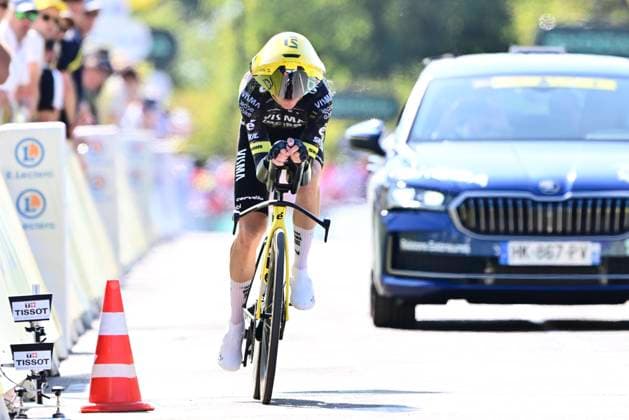 Tour de France 2026 Stage 16 THONON-LES-BAINS, FRANCE - JULY 21 : Kuss Sepp (USA) of Team Visma Lease a Bike during stage 16 of the 113rd edition of Tour de France an UCI World Tour 2.UWT Individual Time Trial stage for Men Elite of 26 km with start in Evian-les-Bains and finish in Thonon-les-Bains on July 21, 2026 in Thonon-les-Bains, France, 21 07 2026 Thonon-les-Bains France  Copyright: xPeterxDexVoechtx