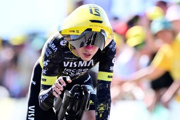 Tour de France 2026 Stage 16 THONON-LES-BAINS, FRANCE - JULY 21 : Piganzoli Davide (ITA) of Team Visma Lease a Bike during stage 16 of the 113rd edition of Tour de France an UCI World Tour 2.UWT Individual Time Trial stage for Men Elite of 26 km with start in Evian-les-Bains and finish in Thonon-les-Bains on July 21, 2026 in Thonon-les-Bains, France, 21 07 2026 Thonon-les-Bains France  Copyright: xPeterxDexVoechtx