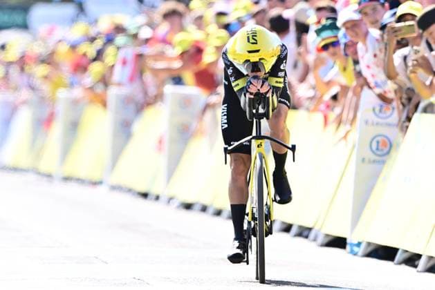 Tour de France 2026 Stage 16 THONON-LES-BAINS, FRANCE - JULY 21 : Piganzoli Davide (ITA) of Team Visma Lease a Bike during stage 16 of the 113rd edition of Tour de France an UCI World Tour 2.UWT Individual Time Trial stage for Men Elite of 26 km with start in Evian-les-Bains and finish in Thonon-les-Bains on July 21, 2026 in Thonon-les-Bains, France, 21 07 2026 Thonon-les-Bains France  Copyright: xPeterxDexVoechtx