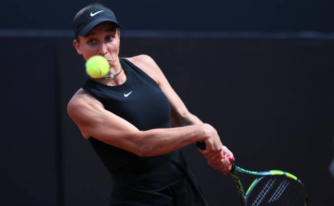 MSC Hamburg Ladies Open WTA, Tennis Damen 250) am Hamburger Rothenbaum: Tamara Korpatsch(Deutschland) in der 1. Runde. *** MSC Hamburg Ladies Open WTA 250 at Hamburg s Rothenbaum: Tamara Korpatsch of Germany in the first round