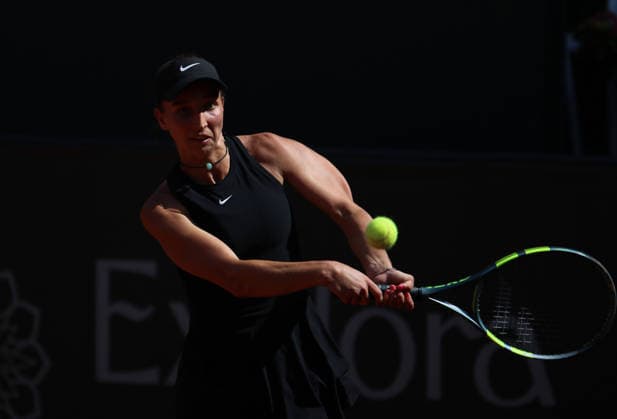 MSC Hamburg Ladies Open WTA, Tennis Damen 250) am Hamburger Rothenbaum: Tamara Korpatsch(Deutschland) in der 1. Runde. *** MSC Hamburg Ladies Open WTA 250 at Hamburg s Rothenbaum: Tamara Korpatsch of Germany in the first round
