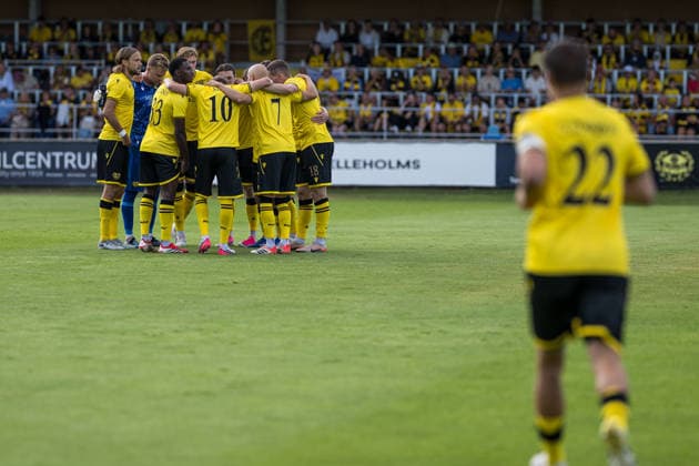 260721 Players of Mjällby during the UEFA Champions League qualifying match between Mjällby and Lincoln Red Imps on July 21, 2026 in Hällevik. Photo: Christoffer Borg Mattisson BILDBYRAN COP 261 CB0541 fotboll football soccer fotball uefa champions league champions league mjällby lincoln red imps bbeng *** July 21, 2026: Mjällby players during the UEFA Champions League qualifying match between Mjällby and Lincoln Red Imps on July 21, 2026 in Hällevik. Photo by Christoffer Borg Mattisson, BILDBYRAN COP 261 CB0541 soccer football fotball UEFA Champions League Champions League Mjällby Lincoln Red Imps bbeng  Copyright: CHRISTOFFERxBORGxMATTISSON BB260721CB029