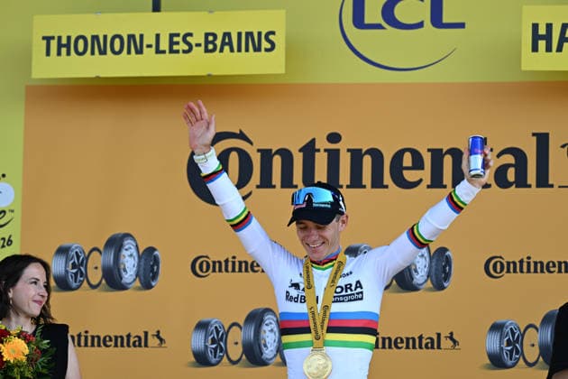 21-07-2026 Tour De France; Tappa 16 Evian Les Bains - Thonon Les Bains; 2026, Red Bull - Bora Hansgrohe; Evenepoel, Remco; Thonon Les Bains; 