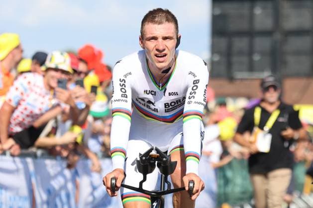 Tour de France 2026 - UCI Cycling Race Pierre Teyssot MAXPPP ; Tour de France 2026 - UCI Cycling Race. Thonon Les Bains, France on July 21, 2026. Individual Time Trial, 16th stage of the 113th edition of the Tour de France cycling race, 26,1 km between Evian and Thonon Les Bains. In action, Remco Evenepoel (BEL) RED BULL - BORA - HANSGROHE Pierre Teyssot Maxppp Thonon Les Bains Haute-Savoie France  Copyright: xMAXPPPxPierrexTeyssotx TEY67143 TEY67143