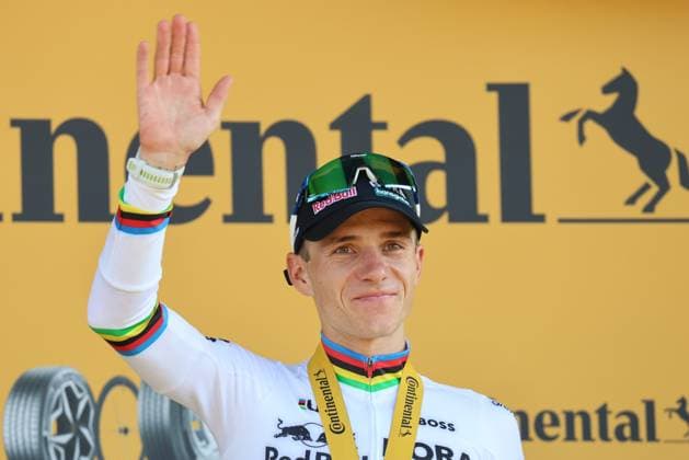 Tour de France 2026 - UCI Cycling Race Pierre Teyssot MAXPPP ; Tour de France 2026 - UCI Cycling Race. Thonon Les Bains, France on July 21, 2026. Individual Time Trial, 16th stage of the 113th edition of the Tour de France cycling race, 26,1 km between Evian and Thonon Les Bains. In action, Remco Evenepoel (BEL) RED BULL - BORA - HANSGROHE Pierre Teyssot Maxppp Thonon Les Bains Haute-Savoie France  Copyright: xMAXPPPxPierrexTeyssotx TEY67237 TEY67237