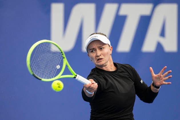 The Livesport Prague Open women s tennis tournament, in Prague, Czech Republic, on July 21, 2026. Barbora Krejcikova from Czech Republic, pictured, faces Linda Fruhvirtova from Czech Republic. (CTKxPhoto MichalxKamaryt) CTKPhotoP2026072106396  CTKPhotoP2026072106396