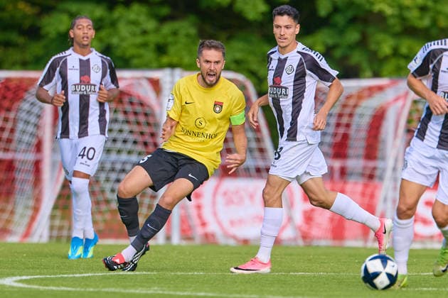 Melvin Onos (VfR Aalen, 40), Volkan Celiktas (SG Sonnenhof Grossaspach, 05), Dean Melo (VfR Aalen, 18) GER, VfR Aalen vs. SG Sonnenhof Grossaspach, Fussball, Freundschaftsspiel, Herren, 21.07.2026 GER, VfR Aalen vs. SG Sonnenhof Grossaspach, Fussball, Freundschaftsspiel, Herren, 21.07.2026 Aalen *** Melvin Onos, VfR Aalen, 40; Volkan Celiktas, SG Sonnenhof Grossaspach, 05; Dean Melo, VfR Aalen, 18 (GER); VfR Aalen vs. SG Sonnenhof Grossaspach, soccer, friendly match, men s, July 21, 2026 GER, VfR Aalen vs. SG Sonnenhof Grossaspach, soccer, friendly match, men s, July 21, 2026 Aalen Copyright: xEibner-Pressefoto GeraldxOelze-dexStoppanyx EP_ODS