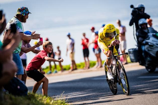 Tour de France 2026 Stage 16 THONON-LES-BAINS, FRANCE - JULY 21 : Pogacar Tadej (SLO) of UAE Team Emirates XRG during stage 16 of the 113rd edition of Tour de France an UCI World Tour 2.UWT Individual Time Trial stage for Men Elite of 26 km with start in Evian-les-Bains and finish in Thonon-les-Bains on July 21, 2026 in Thonon-les-Bains, France, 21 07 2026 Thonon-les-Bains France  Copyright: xGvgx