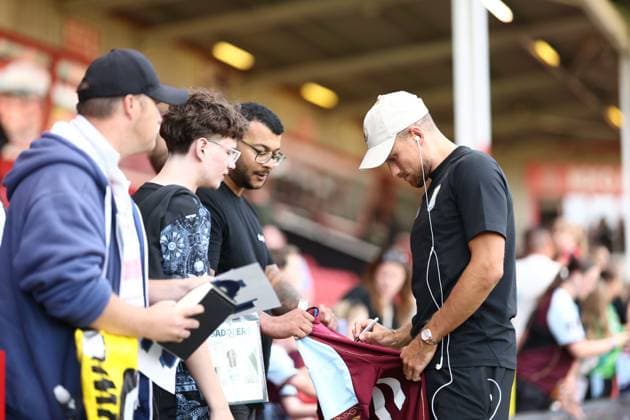 Matty Cash of Aston Villa Walsall v Aston Villa, Pre Season Friendly, Football, Pallet-Track Bescot Stadium, Walsall, UK - 21 Jul 2026Walsall Pallet-Track Bescot Stadium United Kingdom EDITORIAL USE ONLY No use with unauthorised audio, video, data, fixture lists, club league logos or live services. Online in-match use limited to 120 images, no video emulation. No use in betting, games or single club league player publications.  Copyright: xRyanxBrowne Shutterstockx 16999236p
