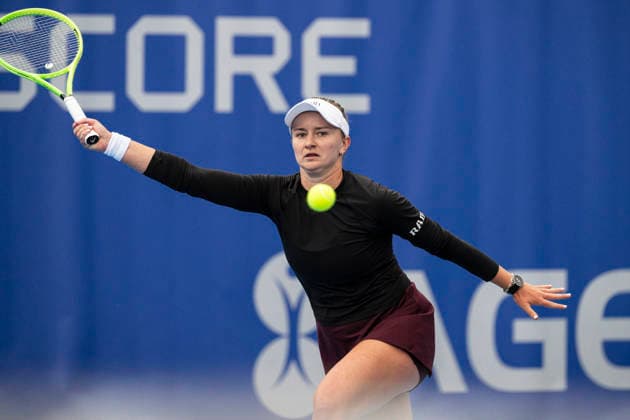 The Livesport Prague Open women s tennis tournament, in Prague, Czech Republic, on July 21, 2026. Barbora Krejcikova from Czech Republic, pictured, faces Linda Fruhvirtova from Czech Republic. (CTKxPhoto MichalxKamaryt) CTKPhotoP2026072106426  CTKPhotoP2026072106426