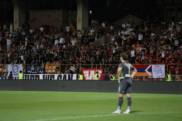 RECORD DATE NOT STATED UEFA Champions League: FC Ararat-Armenia v Shamrock Rovers FC The UEFA Champions League match between FC Ararat-Armenia and Shamrock Rovers FC at Vazgen Sargsyan Republican Stadium in Yerevan, Armenia on July 21, 2026