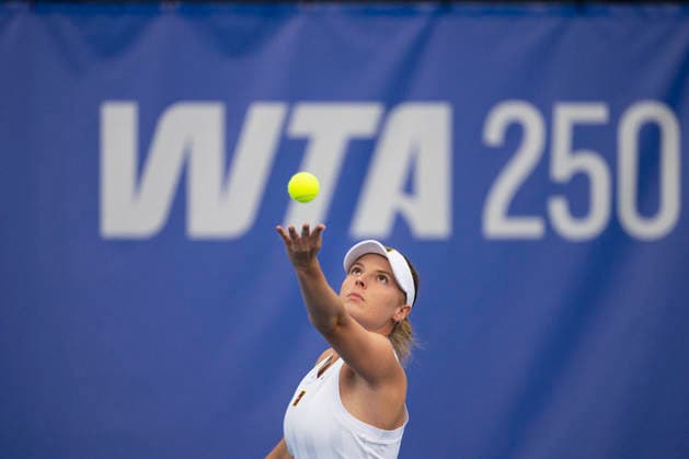 The Livesport Prague Open women s tennis tournament, in Prague, Czech Republic, on July 21, 2026. Linda Fruhvirtova from Czech Republic, pictured, faces Barbora Krejcikova from Czech Republic. (CTKxPhoto MichalxKamaryt) CTKPhotoP2026072106491  CTKPhotoP2026072106491