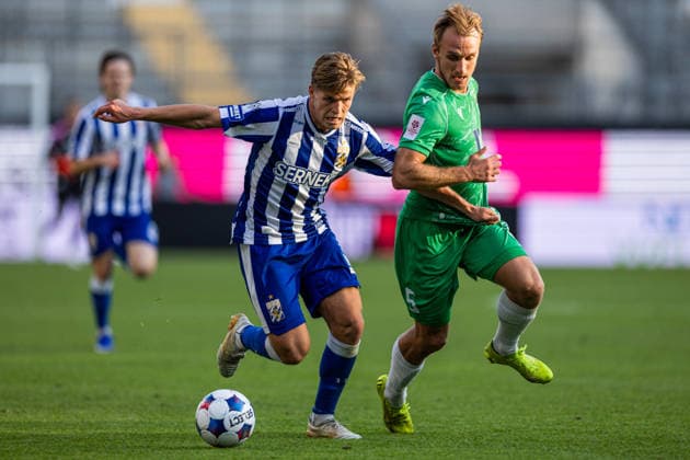260721 Felix Eriksson of IFK Göteborg and Mark Oliver Roosnupp of Tallinna FCI Levadia during the UEFA Conference League qualification match between IFK Göteborg and Tallinna FCI Levadia on July 21, 2026 in Göteborg. Photo: Michael Erichsen BILDBYRAN COP 89 MI1000 fotboll football soccer fotball uefa conference league conference league kval qualifying round qualification ifk göteborg tallinna fci levadia bbeng *** July 21, 2026: Felix Eriksson of IFK Göteborg and Mark Oliver Roosnupp of Tallinna FCI Levadia during the UEFA Conference League qualifying match between IFK Göteborg and Tallinna FCI Levadia on July 21, 2026 in Gothenburg. Photo by Michael Erichsen. BILDBYRAN COP 89 MI1000 soccer football fotball UEFA Conference League Conference League qualifiers qualifying round qualification IFK Göteborg Tallinna FCI Levadia bbeng  Copyright: MICHAELxERICHSEN BB260721MI042