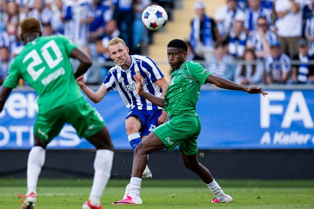 260721 Adam Bergmark Wiberg of IFK Göteborg and Victory Iboro of Tallinna FCI Levadia during the UEFA Conference League qualification match between IFK Göteborg and Tallinna FCI Levadia on July 21, 2026 in Göteborg. Photo: Michael Erichsen BILDBYRAN COP 89 MI1000 fotboll football soccer fotball uefa conference league conference league kval qualifying round qualification ifk göteborg tallinna fci levadia bbeng *** July 21, 2026: Adam Bergmark Wiberg of IFK Göteborg and Victory Iboro of Tallinna FCI Levadia during the UEFA Conference League qualifying match between IFK Göteborg and Tallinna FCI Levadia on July 21, 2026 in Gothenburg. Photo by Michael Erichsen. BILDBYRAN COP 89 MI1000 soccer football fotball UEFA Conference League Conference League qualifiers qualifying round qualification IFK Göteborg Tallinna FCI Levadia bbeng  Copyright: MICHAELxERICHSEN BB260721MI043