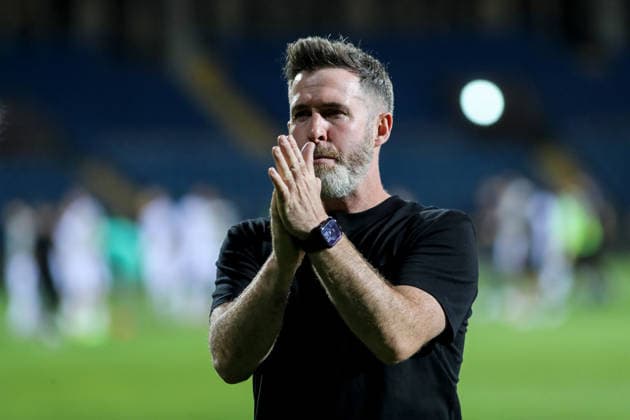 UEFA Champions League Second Qualifying Round First Leg, Vazgen Sargsyan Republican Stadium, Yerevan, Armenia 21 7 2026 Ararat Armenia vs Shamrock Rovers Shamrock Rovers Manager Stephen Bradley dejected after the match Stephen Bradley dejected after the match 21 7 2026  Copyright: xx AG6I0749