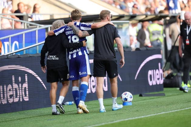 GOTHENBURG, SWEDEN 20260721 Gothenburg s Felix Eriksson is in pain during Tuesday s soccer match, the second qualifying round for the Conference League, the first meeting of IFK Gothenburg and FCI Levadia Tallin at Gamla Ullevi in Gothenburg, Sweden, July 21, 2026. GÖTEBORG SWEDEN x9200x *** GOTHENBURG, SWEDEN July 21, 2026 Felix Eriksson of IFK Gothenburg is in pain during Tuesday’s soccer match—the second qualifying round of the Conference League and the first meeting between IFK Gothenburg and FCI Levadia Tallinn—at Gamla Ullevi in Gothenburg, Sweden, July 21, 2026 GOTHENBURG, SWEDEN x9200x  Copyright: xAdamxIhse TTx CONFERENCE LEAGUE QUALIFYING GOTHENBURG-LEVADIA