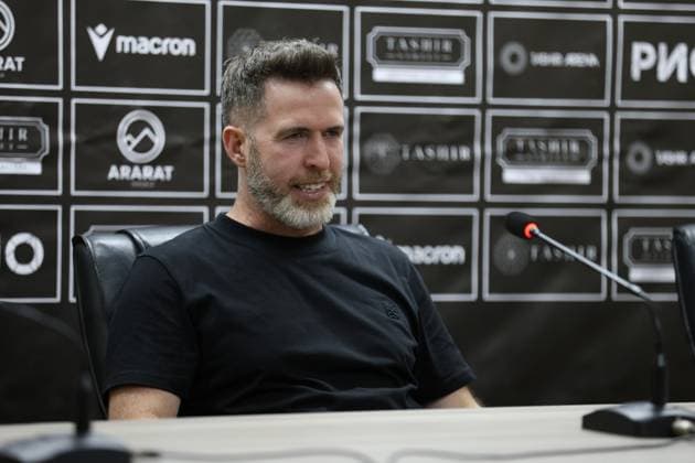 RECORD DATE NOT STATED UEFA Champions League: FC Ararat-Armenia v Shamrock Rovers FC Stephen Bradley during the UEFA Champions League match between FC Ararat-Armenia and Shamrock Rovers FC at Vazgen Sargsyan Republican Stadium in Yerevan, Armenia on July 21, 2026