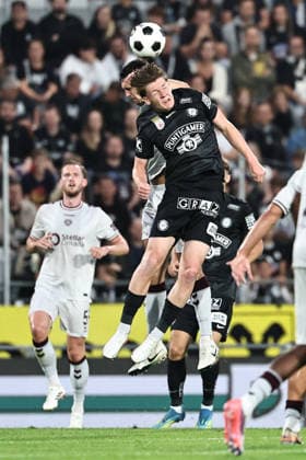 SOCCER - UEFA CL, Sturm vs Hearts GRAZ,AUSTRIA,21.JUL.26 - SOCCER - UEFA Champions League, qualification, SK Sturm Graz vs Heart of Midlothian FC. Image shows Luca Weinhandl (Sturm).  GEPAxpictures xChrisxBauer