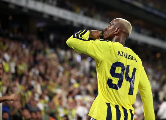 Fenerbahce v Gornik Zabrze - UEFA Champions League Second Qualifying Round ISTANBUL, TURKIYE - JULY 21: Fenerbahce s Anderson Talisca (94) celebrates after scoring a goal during the UEFA Champions League second qualifying round first-leg match against Gornik Zabrze at Chobani Stadium in Istanbul, Turkiye, on July 21, 2026. Ali Atmaca Anadolu Istanbul Turkey. Editorial use only. Please get in touch for any other usage.  Copyright: x2026xAnadoluxAlixAtmacax