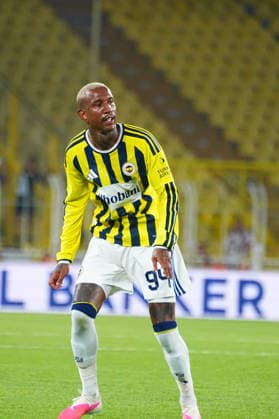 ISTANBUL, TURKEY - JULY 21: Anderson Talisca of Fenerbahce celebrates after scoring the first goal of his team during the UEFA Champions League 2026 27 second qualifying round first leg match between Fenerbahce SK and Gornik Zabrze at Fenerbahce Chobani Stadium on July 21, 2026 in Istanbul, Turkey. Istanbul Chobani Stadium Turkey Copyright: xSeskimPhotox FBahce-GZabrze (40)