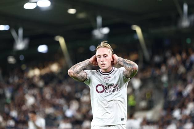 Calvin Miller of Heart of Midlothian Sturm Graz v Heart of Midlothian, UEFA Champions League, 2nd Qualifying Round, 1st Leg, Football,Stadion Graz-Liebenau, Graz, Austria - 21 Jul 2026Graz Stadion Graz-Liebenau Austria  Copyright: xNikolaxKrstic Shutterstockx 16999234bb