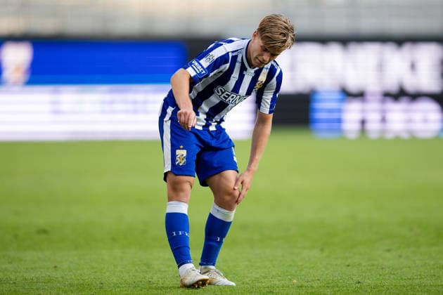 260721 Felix Eriksson of IFK Göteborg gets injured during the UEFA Conference League qualification match between IFK Göteborg and Tallinna FCI Levadia on July 21, 2026 in Göteborg. Photo: Michael Erichsen BILDBYRAN COP 89 MI1000 bbeng conference league football fotball fotboll ifk göteborg kval qualification qualifying round soccer tallinna fci levadia uefa conference league depp *** July 21, 2026: Felix Eriksson of IFK Göteborg is injured during the UEFA Conference League qualifying match between IFK Göteborg and Tallinna FCI Levadia on July 21, 2026 in Gothenburg. Photo by Michael Erichsen, BILDBYRAN COP 89 MI1000 bbeng conference league football soccer IFK Göteborg qualifiers qualification qualifying round Tallinna FCI Levadia UEFA Conference League depp  Copyright: MICHAELxERICHSEN BB260721MI065