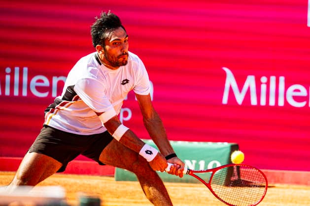 July 21, 2026, Cascais, Lisbon, Portugal: Roman Andres Burruchaga during the qualifying round of the Millennium Estoril Open at the Estoril Tennis Club on july 21, 2026 in Estoril, Cascais, Portugal. Cascais Portugal - ZUMAr200 20260721_zsp_r200_039 Copyright: xNunoxReisinhox