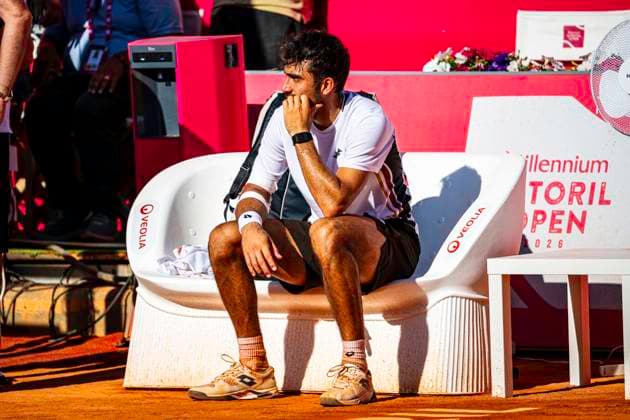 July 21, 2026, Cascais, Lisbon, Portugal: Roman Andres Burruchaga during the qualifying round of the Millennium Estoril Open at the Estoril Tennis Club on july 21, 2026 in Estoril, Cascais, Portugal. Cascais Portugal - ZUMAr200 20260721_zsp_r200_059 Copyright: xNunoxReisinhox