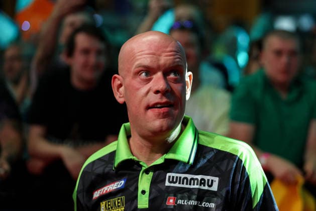 RECORD DATE NOT STATED 21st July 2026, Winter Gardens, Blackpool, Lancashire, England; 2026 Betfred World Matchplay Darts, Day Four; Michael van Gerwen during his walk on AidanxHunter