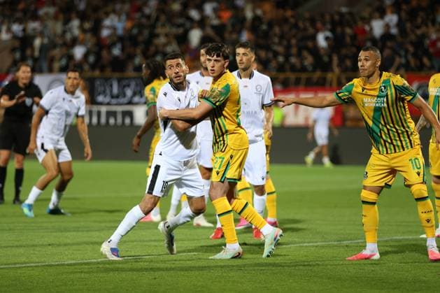 RECORD DATE NOT STATED UEFA Champions League: FC Ararat-Armenia v Shamrock Rovers FC Karen Muradyan and Cory O Sullivan during the UEFA Champions League match between FC Ararat-Armenia and Shamrock Rovers FC at Vazgen Sargsyan Republican Stadium in Yerevan, Armenia on July 21, 2026