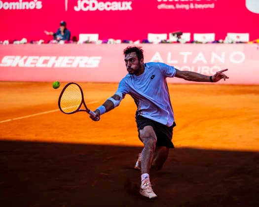 July 21, 2026, Cascais, Lisbon, Portugal: Roman Andres Burruchaga during the qualifying round of the Millennium Estoril Open at the Estoril Tennis Club on july 21, 2026 in Estoril, Cascais, Portugal. Cascais Portugal - ZUMAr200 20260721_zsp_r200_117 Copyright: xNunoxReisinhox