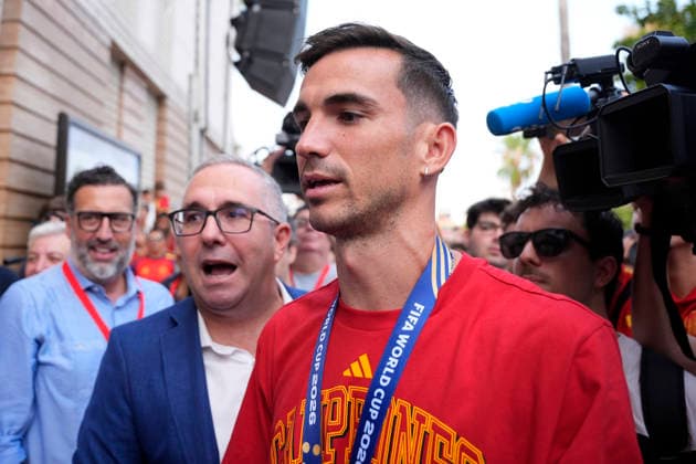 July 21, 2026, Sevilla, Sevilla, Spain: Fabian Ruiz receives tribute in their town, Los Palacios, after winning the FIFA World Championship, WM, Weltmeisterschaft with Spain Team, on July 21, 2026 in Los Palacios, Sevilla, Spain. Sevilla Spain - ZUMAa181 20260721_zaa_a181_067 Copyright: xJoaquoÂ­NxCorcherox