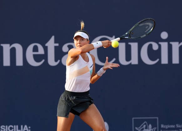 37th WTA, Tennis Damen Palermo Ladies Open 2026 Raluca Georgiana Serban of Cyprus plays during the 37th Palermo Ladies Open WTA 125 in Palermo, Italy, on July 21, 2026. Palermo Italy  Copyright: xGabrielexMaricchiolox originalFilename:maricchiolo-37thwtap260721_npQo7.jpg