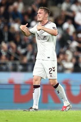 Christian Borchgrevink of Heart of Midlothian reacts Sturm Graz v Heart of Midlothian, UEFA Champions League, 2nd Qualifying Round, 1st Leg, Football,Stadion Graz-Liebenau, Graz, Austria - 21 Jul 2026Graz Stadion Graz-Liebenau Austria  Copyright: xNikolaxKrstic Shutterstockx 16999234bu