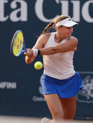 37th WTA, Tennis Damen Palermo Ladies Open 2026 Caroline Werner of Germany plays during the 37th Palermo Ladies Open WTA 125 in Palermo, Italy, on July 21, 2026. Palermo Italy  Copyright: xGabrielexMaricchiolox originalFilename:maricchiolo-37thwtap260721_npKPJ.jpg