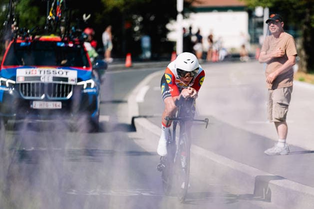 113th Tour de France 2026 - Stage 16 Derek James Gee of Lidl-Trek rides during the 16th stage of the 113th Tour de France, a time trial between Evian and Thonon-les-Bains. Thonon-les-Bains France  Copyright: xGautierxDemouveauxx originalFilename:demouveaux-notitle260721_np4wh.jpg