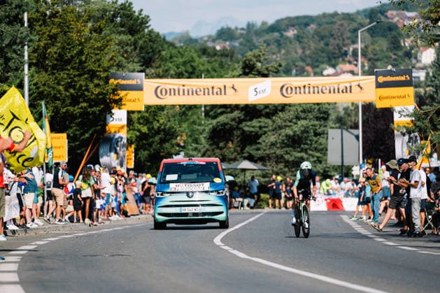 113th Tour de France 2026 - Stage 16 Nicolas Prodhomme of the Decathlon CMA CGM Team rides during the 16th stage of the 113th Tour de France, a time trial between Evian and Thonon. Thonon-les-Bains France  Copyright: xGautierxDemouveauxx originalFilename:demouveaux-notitle260721_npM77.jpg