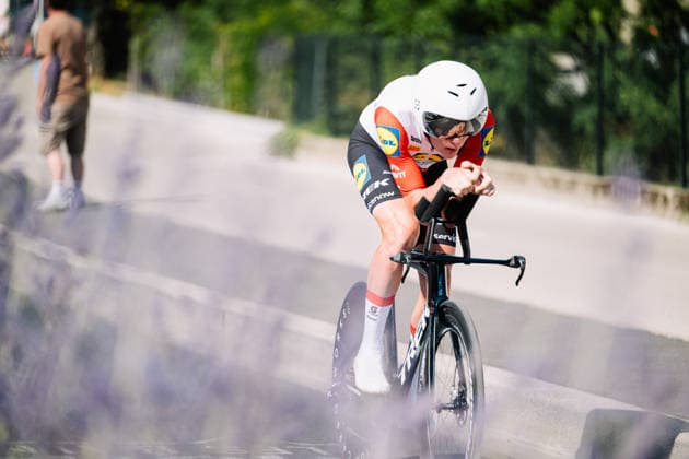 113th Tour de France 2026 - Stage 16 Derek James Gee of Lidl-Trek rides during the 16th stage of the 113th Tour de France, a time trial between Evian and Thonon-les-Bains. Thonon-les-Bains France  Copyright: xGautierxDemouveauxx originalFilename:demouveaux-notitle260721_npwu4.jpg