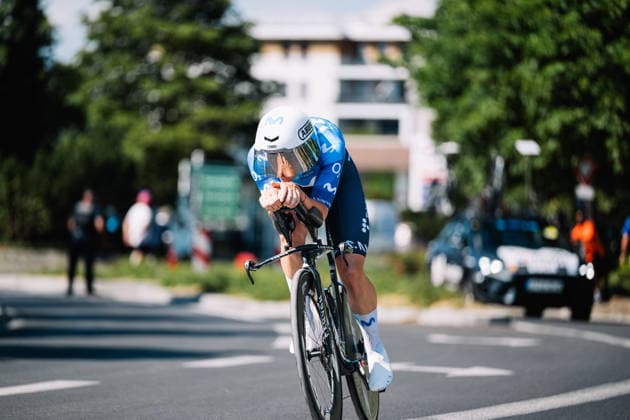 113th Tour de France 2026 - Stage 16 Raul Garcia of Movistar Team rides during the 16th stage of the 113th Tour de France, a time trial between Evian and Thonon. Thonon-les-Bains France  Copyright: xGautierxDemouveauxx originalFilename:demouveaux-notitle260721_nplpa.jpg