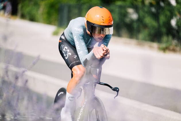 113th Tour de France 2026 - Stage 16 Kevin Vauquelin of the Ineos Cycling Team during the 16th stage of the 113th Tour de France, a time trial between Evian and Thonon. Thonon-les-Bains France  Copyright: xGautierxDemouveauxx originalFilename:demouveaux-notitle260721_npA3S.jpg