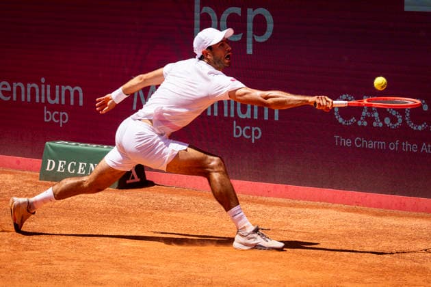 Nuno Borges Vs Orlando Luz - Millennium Estoril Open 2026 Nuno Borges of Portugal competes against Orlando Luz of Brazil during the Millennium Estoril Open ATP, Tennis Herren 250 tennis tournament at Estoril Tennis Club in Estoril, Portugal, on July 21, 2026. Estoril Portugal  Copyright: xNunoxCruzx originalFilename:cruz-nunoborg260721_npfst.jpg