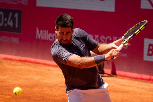 Nuno Borges Vs Orlando Luz - Millennium Estoril Open 2026 Nuno Borges of Portugal competes against Orlando Luz of Brazil during the Millennium Estoril Open ATP, Tennis Herren 250 tennis tournament at Estoril Tennis Club in Estoril, Portugal, on July 21, 2026. Estoril Portugal  Copyright: xNunoxCruzx originalFilename:cruz-nunoborg260721_nph1K.jpg