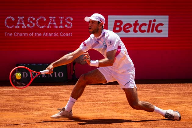 Nuno Borges Vs Orlando Luz - Millennium Estoril Open 2026 Nuno Borges of Portugal competes against Orlando Luz of Brazil during the Millennium Estoril Open ATP, Tennis Herren 250 tennis tournament at Estoril Tennis Club in Estoril, Portugal, on July 21, 2026. Estoril Portugal  Copyright: xNunoxCruzx originalFilename:cruz-nunoborg260721_npoN0.jpg