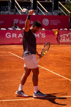 Nuno Borges Vs Orlando Luz - Millennium Estoril Open 2026 Nuno Borges of Portugal competes against Orlando Luz of Brazil during the Millennium Estoril Open ATP, Tennis Herren 250 tennis tournament at Estoril Tennis Club in Estoril, Portugal, on July 21, 2026. Estoril Portugal  Copyright: xNunoxCruzx originalFilename:cruz-nunoborg260721_npq4v.jpg