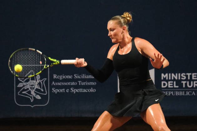 IPA86878866 - Palermo, Italy, July 2026. Country Time Club, Palermo Ladies Open 2026, a women s professional tennis tournament on the WTA, Tennis Damen 125 circuit. Pictured: Anastasia Abbagnato vs. Clara Burel  Copyright: xFedericoxSerra IPAxSportx xx 86878866